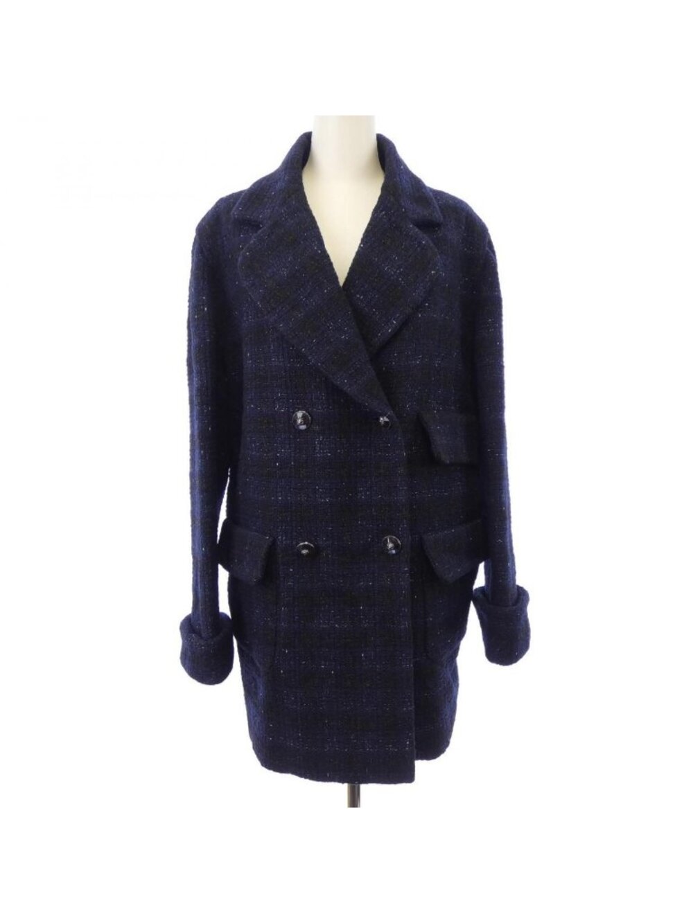 Chanel 24A Coat Navy